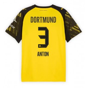 Lacne Muži Futbalové dres Borussia Dortmund Waldemar Anton #3 2025-26 Krátky Rukáv - Domáci